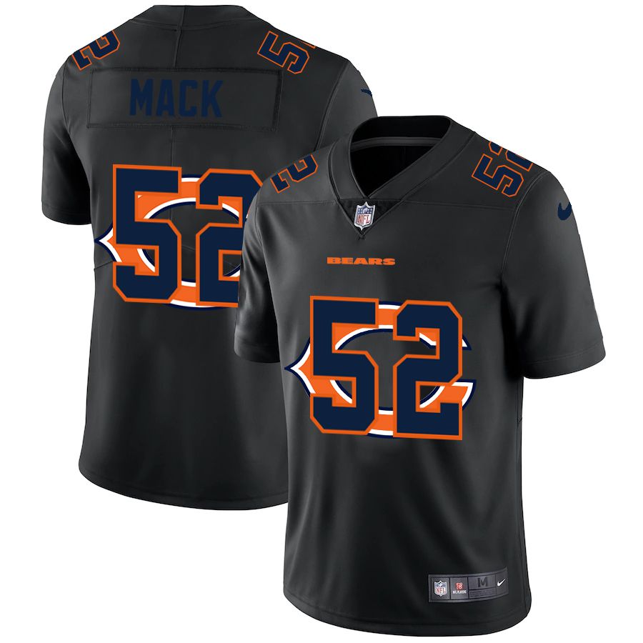 Men Chicago Bears 52 Mack Black shadow Nike NFL Jersey